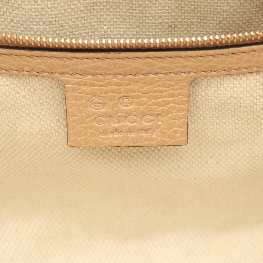 Gucci Soho Interlocking GG Leather Beige Handbag - Picture 4 of 6